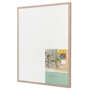 Alurahmen Serie 916 30x40 cm | Eiche Echtfurnier weiß gefärbt | Normalglas (2 mm)