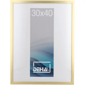 Alu-Bilderrahmen Bellatrix nach Maß Gold matt | Normalglas (2 mm)