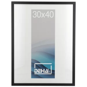 Alu-Bilderrahmen Bellatrix nach Maß Schwarz matt | Normalglas (2 mm)