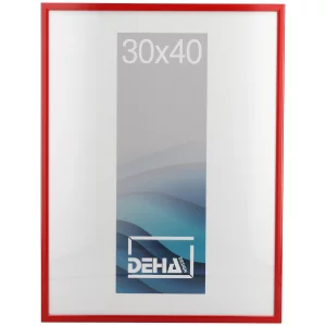 Alu-Bilderrahmen Superba nach Maß Karminrot 3002 | Kunstglas (2 mm)