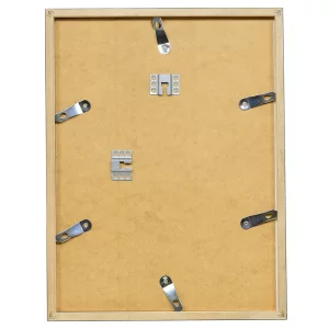 Holz-Bilderrahmen Profil 42 nach Maß Silber | Normalglas (2 mm)