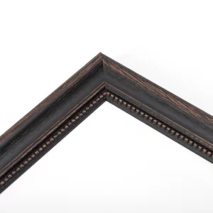 Holz-Bilderrahmen Engsle nach Maß Schwarz | Normalglas (2 mm)