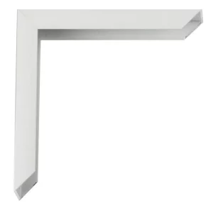 Alurahmen TERA nach Maß weiß matt | Normalglas (2 mm)