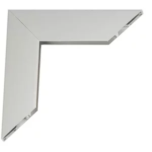 Alurahmen MEGA 84,1x118,9 (A0) | Silber glänzend | Kunstglas (2 mm)