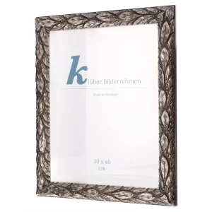 Barock-Bilderrahmen Cadiz 20x30 | Silber | Normalglas (2 mm)