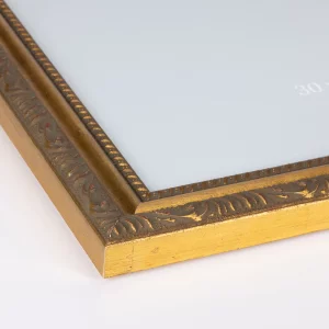 Barock-Bilderrahmen Marbella 20x30 cm | Gold | Normalglas (2 mm)