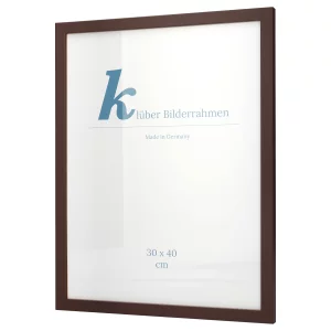 Holz-Bilderrahmen Prisma 40x40 | Braun | Normalglas (2 mm)