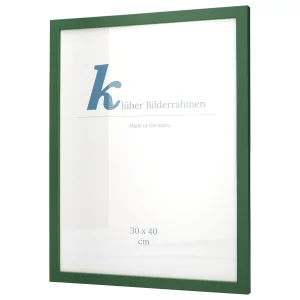 Holz-Bilderrahmen Prisma 40x40 | Dunkelgrün | Normalglas (2 mm)