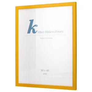 Holz-Bilderrahmen Prisma 40x40 | Gelb | Normalglas (2 mm)