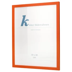 Holz-Bilderrahmen Prisma 40x40 | Orange | Normalglas (2 mm)