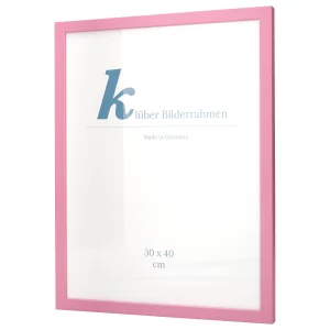 Holz-Bilderrahmen Prisma 40x40 | Rosa | Normalglas (2 mm)