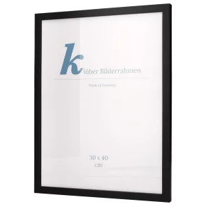 Holz-Bilderrahmen Prisma 40x40 | Schwarz | Normalglas (2 mm)