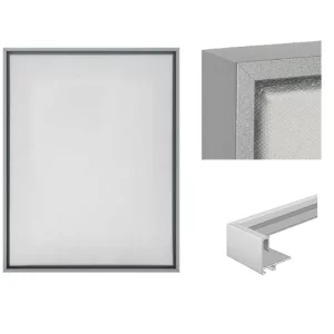 Schattenfugenrahmen Profil 271 21x29,7 cm (A4) | Silber matt | Leerrahmen (ohne Glas und Rückwand)