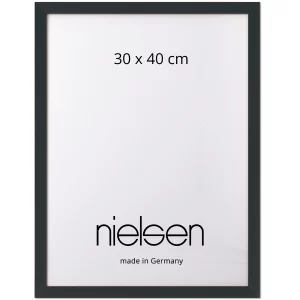 Holzleiste Loft 15 nach Maß Schwarz | Normalglas (2 mm)