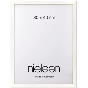 Holzleiste Loft 15 nach Maß weiß | Normalglas (2 mm)