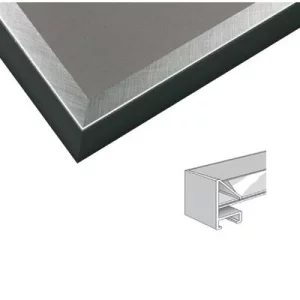 Aluminiumleiste Profil 51 nach Maß Gold | Normalglas (2 mm)