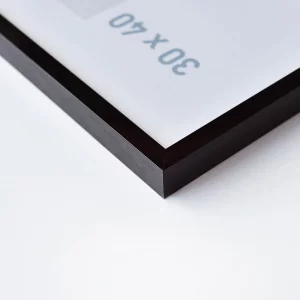 B1 Brandschutzrahmen C2 60x80 cm | Struktur Schwarz matt | Normalglas (2 mm)