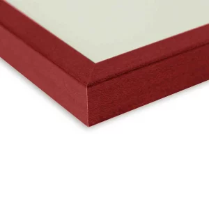 Holzrahmen Quadrum 50x70 cm | Rot | Normalglas (2 mm)