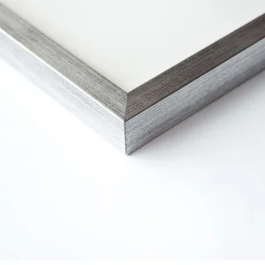 Holzrahmen Quadrum 50x70 cm | Silber | Normalglas (2 mm)