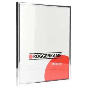 Alu-Bilderrahmen Profil R nach Maß silber | Normalglas (3 mm)