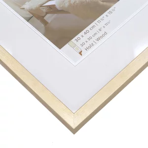 Holz-Bilderrahmen Pepper 13x18 cm | gold | Normalglas (2 mm)