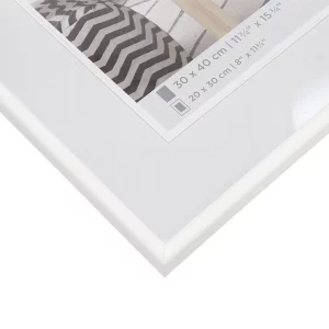 Kunststoff-Bilderrahmen Galeria 9x13 cm | weiß | Normalglas (2 mm)