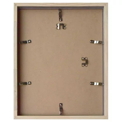 Cornice in legno Apollon con passepartout 60x80 cm (50x70 cm) | argento | Vetro standard (2 mm)