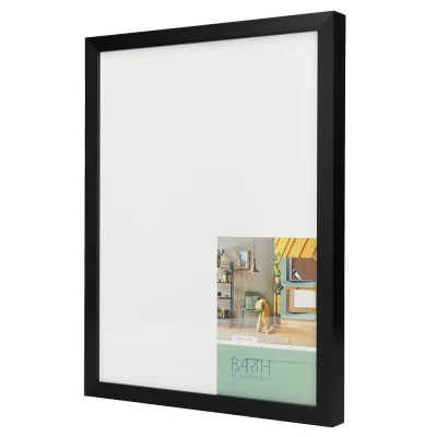 Alu-Wechselrahmen Serie 1828 60x70 cm | Schwarz gebürstet | Normalglas (2 mm)