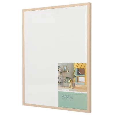 Aluminium fotolijst BARTH serie 916 45x60 cm | ahorn echt fineer | normaal glas (2 mm)