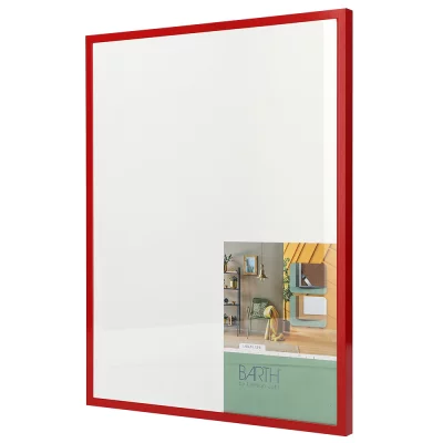 Aluminium fotolijst BARTH serie 916 45x60 cm | rood | normaal glas (2 mm)