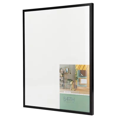 Aluminium fotolijst BARTH serie 916 45x60 cm | zwart, gelakt | normaal glas (2 mm)
