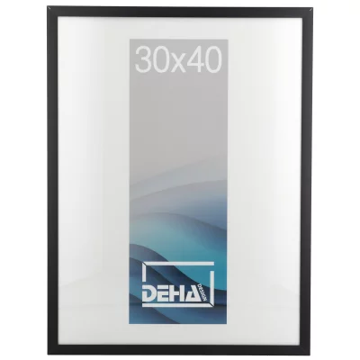 Aluminiumsbilderamme Bellatrix 42x59,4 cm (A2) | Svart matt | Normalglass (2 mm)