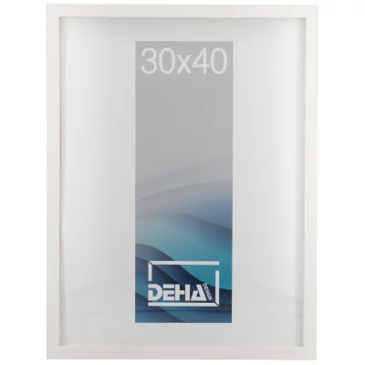 Distans-treramme Bunda 42x59,4 cm (A2) | Lind, dekkende hvit | Normalglass (2 mm)