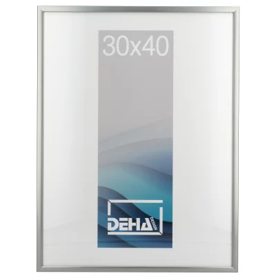 Aluminiumsbilderamme Superba 42x59,4 cm (A2) | Platina | Normalglass (2 mm)
