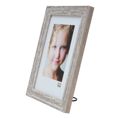 Houten kader Ballay 13x13 cm | wit | normaal glas (2 mm)