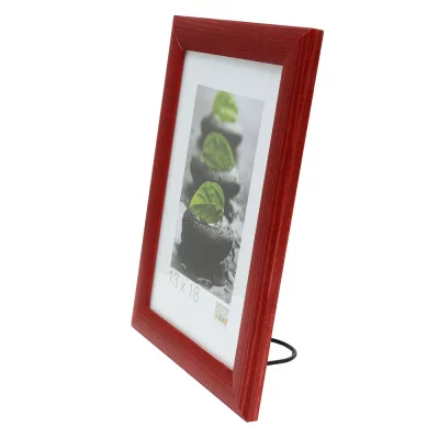 Träram Luise 10x15 cm | röd | Standardglas (2 mm)