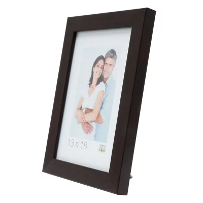 Kunststof kader Lucas 13x13 cm | mahonie | normaal glas (2 mm)