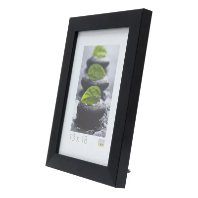 Kunststof fotolijst Lucas 15x15 cm | zwart | normaal glas (2 mm)