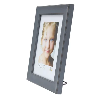Drewniana rama do obrazu Timeo 15x15 cm | niebieski | szkło standardowe (2 mm)