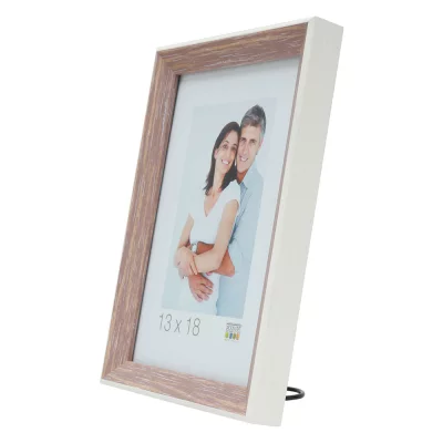 Kunststof kader Amel 15x20 cm | wit-beige | normaal glas (2 mm)