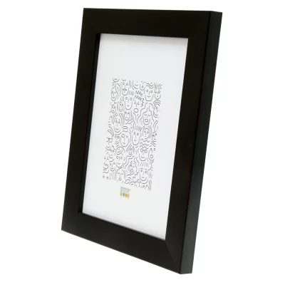 Kunststof kader Ella 13x13 cm | zwart | normaal glas (2 mm)