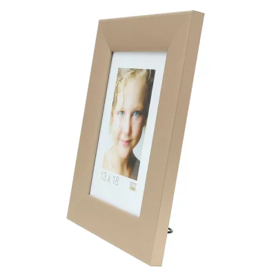 Houten kader Nathan 13x13 cm | brons | normaal glas (2 mm)
