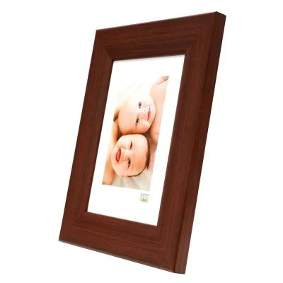 Houten kader Nathan 20x30 cm | donkerbruin | normaal glas (2 mm)