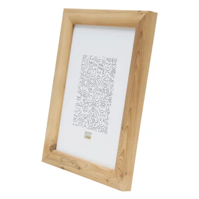 Houten kader Olivia 13x13 cm | natuur | normaal glas (2 mm)
