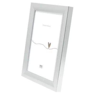 Houten kader Olivia 13x13 cm | zilver, mat | normaal glas (2 mm)