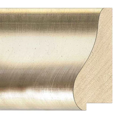 Barok kader Rosa 50x70 cm | zilver | kunstglas (1 mm)