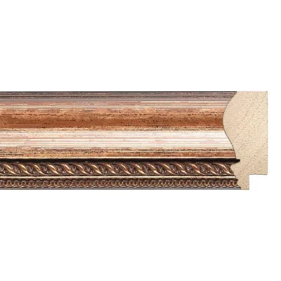 Barok kader Dorota 70x90 cm | beige | kunstglas (1 mm)