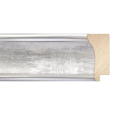 Barok kader Patrizia 60x70 cm | zilver | kunstglas (1 mm)