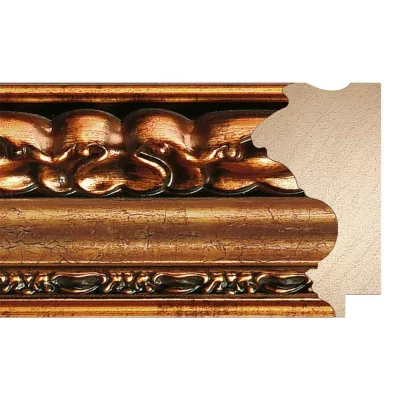 Barok kader Josephine 60x70 cm | antiek goud | kunstglas (1 mm)