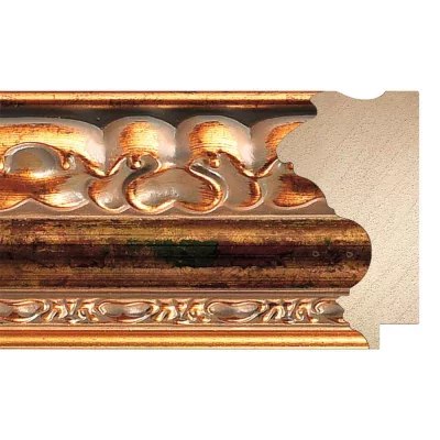 Barok kader Josephine 60x70 cm | melange goud | kunstglas (1 mm)